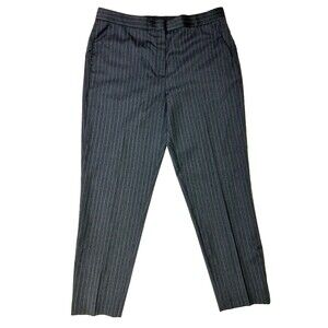 Rag & Bone Charcoal Grey Pinstripe Wool Pants Slacks Trousers Career Women's 10